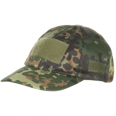 Cap - Einsatz-Cap - mit Klett - flecktarn