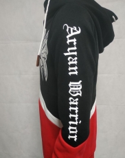 Premium Kapuzenpullover - Aryan Warrior - schwarz-weiß-rot +++RAUSVERKAUF+++