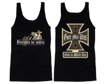 Muskelshirt/Tank Top - Born to be white - Biker