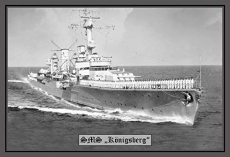 Blechschild - SMS Königsberg - 117 (117)