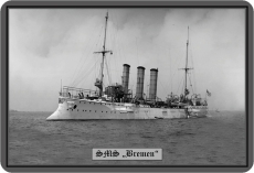 Blechschild - SMS Bremen - 116 (79)
