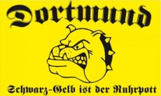 Fahne - Dortmund - Bulldogge Schwarz Gelb ist der Ruhrpott (111)