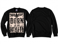 Pullover - Born to be white - Adler - schwarz/beige