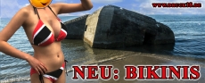 Bikini Set - schwarz-weiß-rot