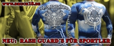 Rash Guard - Warrior of Asgard - blau