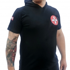 Premium Shirt - KKK mit Maskenfunktion - klassisch - schwarz