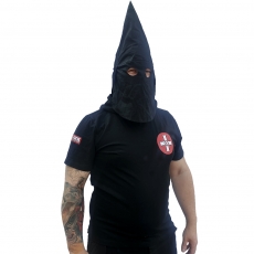 Premium Shirt - KKK mit Maskenfunktion - klassisch - schwarz