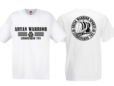 T-Hemd - Aryan Warrior - Lindisfarne 793 - weiß