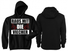 Frauen - Kapuzenpullover - Raus mit die Viecher