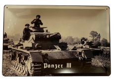 Blechschild - Panzer III - D167 (68)