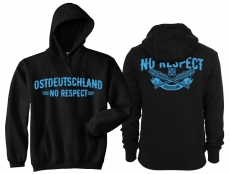 Frauen - Kapuzenpullover - Ostdeutschland - No Respect - schwarz/blau