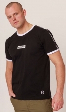 PG Wear - T-Shirt - NO RESPECT - Ringer - schwarz +++EINZELSTÜCK+++