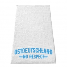 Handtuch - Ostdeutschland - No Respect - weiß/blau