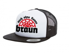 Cap Auch ohne Sonne braun - 3-Tone - schwarz - Trucker Cap