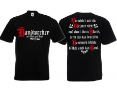 T-Hemd - Handwerker - Mit Leib und Seele - schwarz