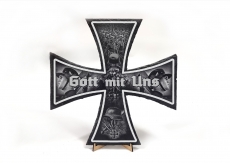 Schieferplatte - Eisernes Kreuz - Gott mit uns