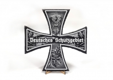 Schieferplatte - Eisernes Kreuz - Deutsches Schutzgebiet