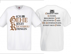 Frauen T-Shirt - Deutsches Reichsbräu - Erwarte meine Rückkehr - weiss