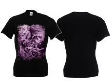 Frauen T-Shirt - Black Sun Wolf