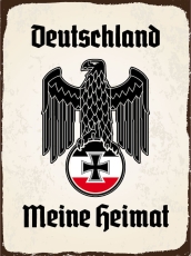 Blechschild - 12x18cm - Deutschland meine Heimat - Motiv 1