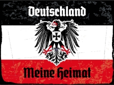 Blechschild - 30x40cm - Deutschland meine Heimat - Motiv 3