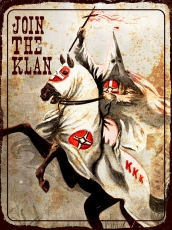 Holzschild - 30x40cm - KKK - Join the Klan