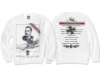 Pullover - Helden für Deutschland - Adolf Galland - weiß