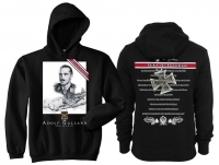 Frauen - Kapuzenpullover - Helden für Deutschland - Adolf Galland - schwarz