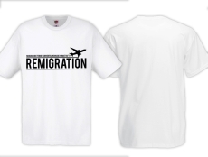 Frauen T-Shirt - Remigration - Die Heimat ruft! - weiß