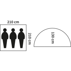 Zelt - Monodom - 3 Personen - flecktarn
