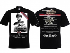 Frauen T-Shirt - Helden für Deutschland - Michael Wittmann - schwarz