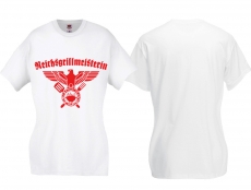 Frauen T-Shirt - Reichsgrillmeisterin - weiß/rot