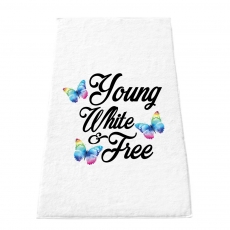 Handtuch - young, white & free