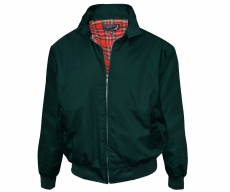 Harrington Jacke - unbedruckt - bottlegreen