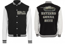 College Jacke - schwarz/weiß - Hetzer