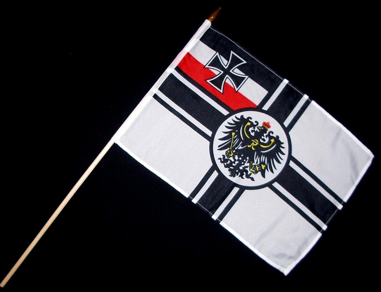 Stock-Flagge Fahne Bremen ca 37 x 27 cm aus Polyester mit  Holzstab ca.50 cm 