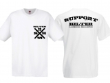 T-Hemd - Support Hilter - weiß/schwarz