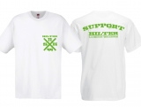 T-Hemd - Support Hilter - weiß/grün