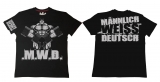 Premium Shirt - GSD - männlich/weiss/deutsch - schwarz