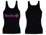 Frauen Top - Black Sun - schwarz/lila - Motiv 2