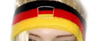 Schweißband Stirn - Deutschland Flagge