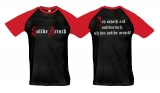 Raglan T-Shirt - Solide Arisch - schwarz/rot