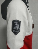 Premium Kapuzenpullover - Aryan Warrior - schwarz-weiß-rot