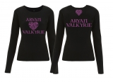 Frauen - Sweatshirt - Aryan Valkyrie - keltisches Herz - schwarz/lila