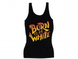 Frauen Top - Born to be white - Logo - schwarz/bunt