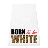 Handtuch - Born to be white - Leopard