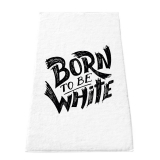 Handtuch - Born to be white - Logo