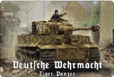 Blechschild - Tiger Panzer - Deutsche Wehrmacht - D98 (58)