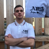 Polo-Shirt - Aryan Warrior - Logo - weiß