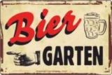 Blechschild - Bier Garten - BS171 (205)